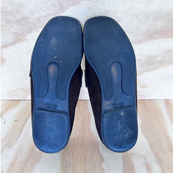 Prada - Buckled - Moccasin Flats - Brown - Men's - 6 - Picture 8 of 9